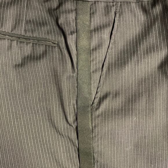 BAND OF OUTSIDERS Size 38 Regular Navy Black Stripe Wool Shawl Lapel Tuxedo - Picture 12 of 12